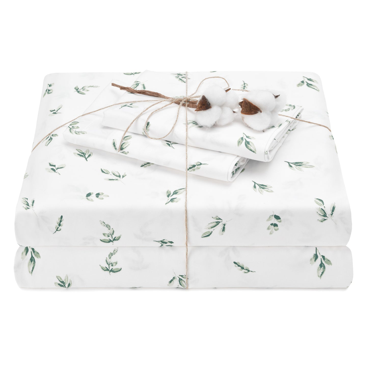 Cotton Green Leaves Styled