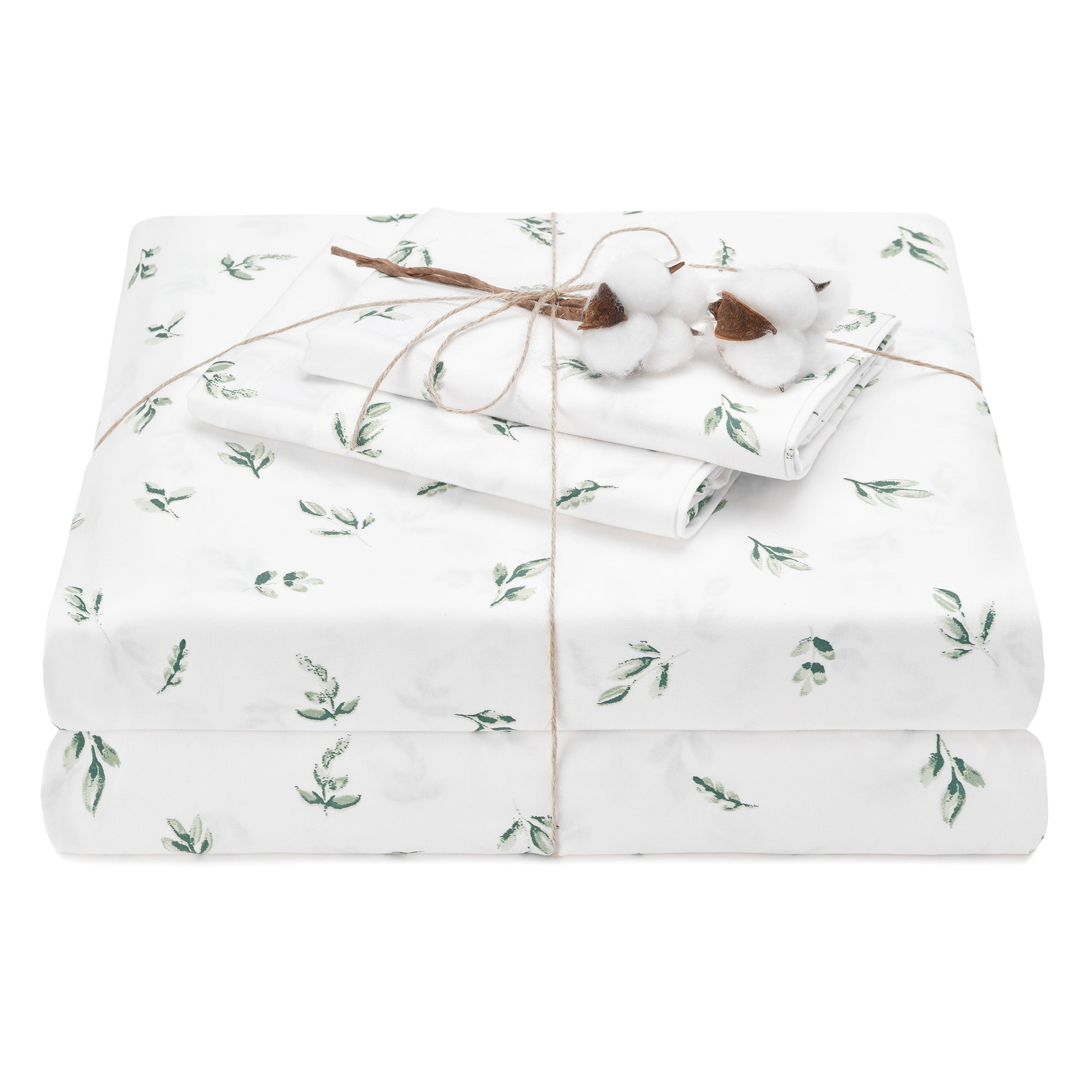 Cotton Green Leaves Styled
